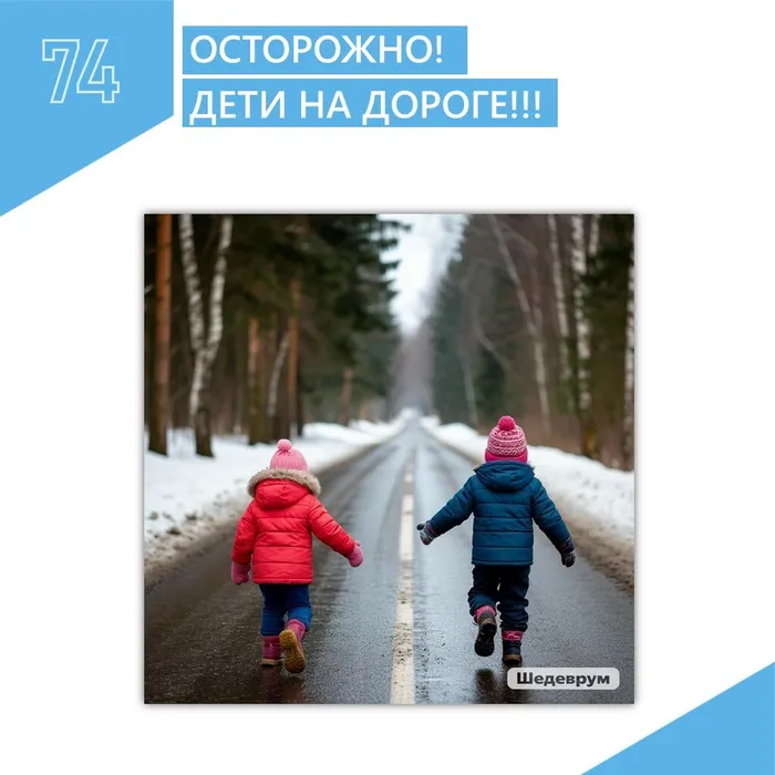 1. Картинки дети-зима карточка